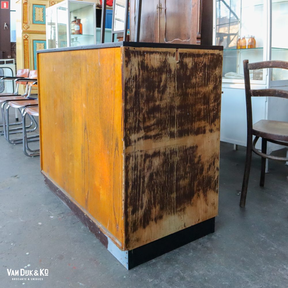 Vintage houten bureautje - Afbeelding 15