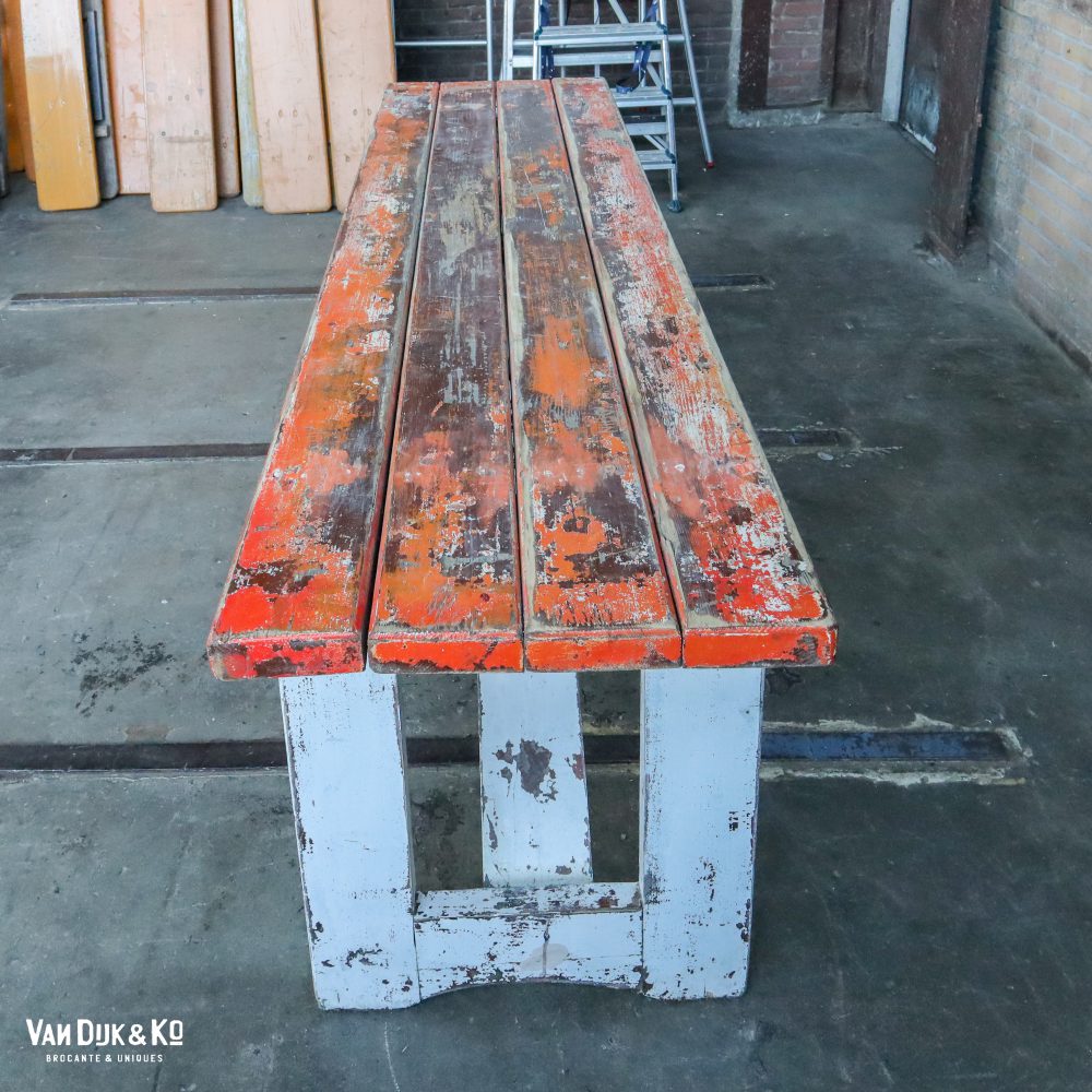 Brocante houten tafel - Afbeelding 3