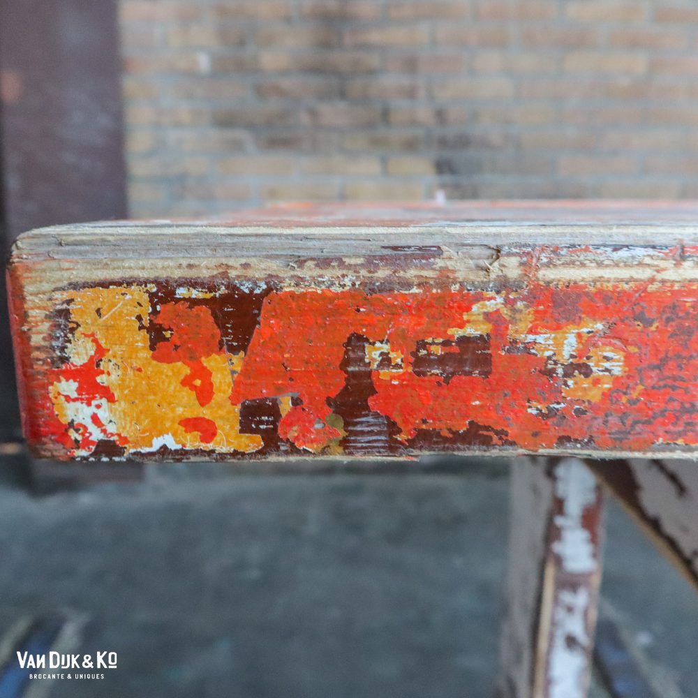 Brocante houten tafel - Afbeelding 6