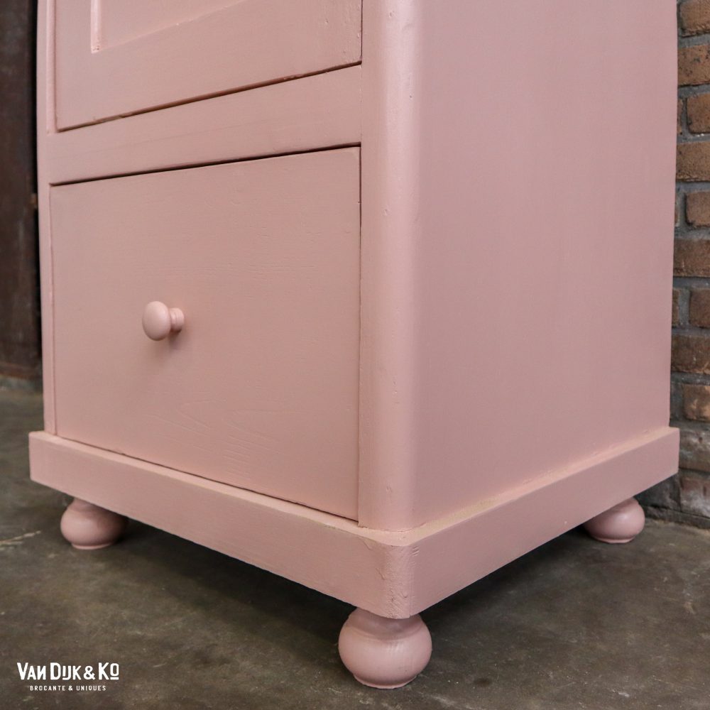 Roze eendeurs linnenkast - Afbeelding 6