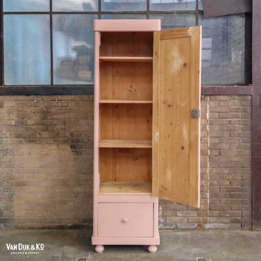Roze eendeurs linnenkast - Afbeelding 3