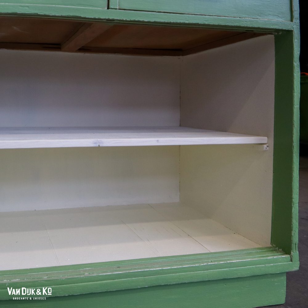 Brocante dressoir met schuifdeuren - Afbeelding 7