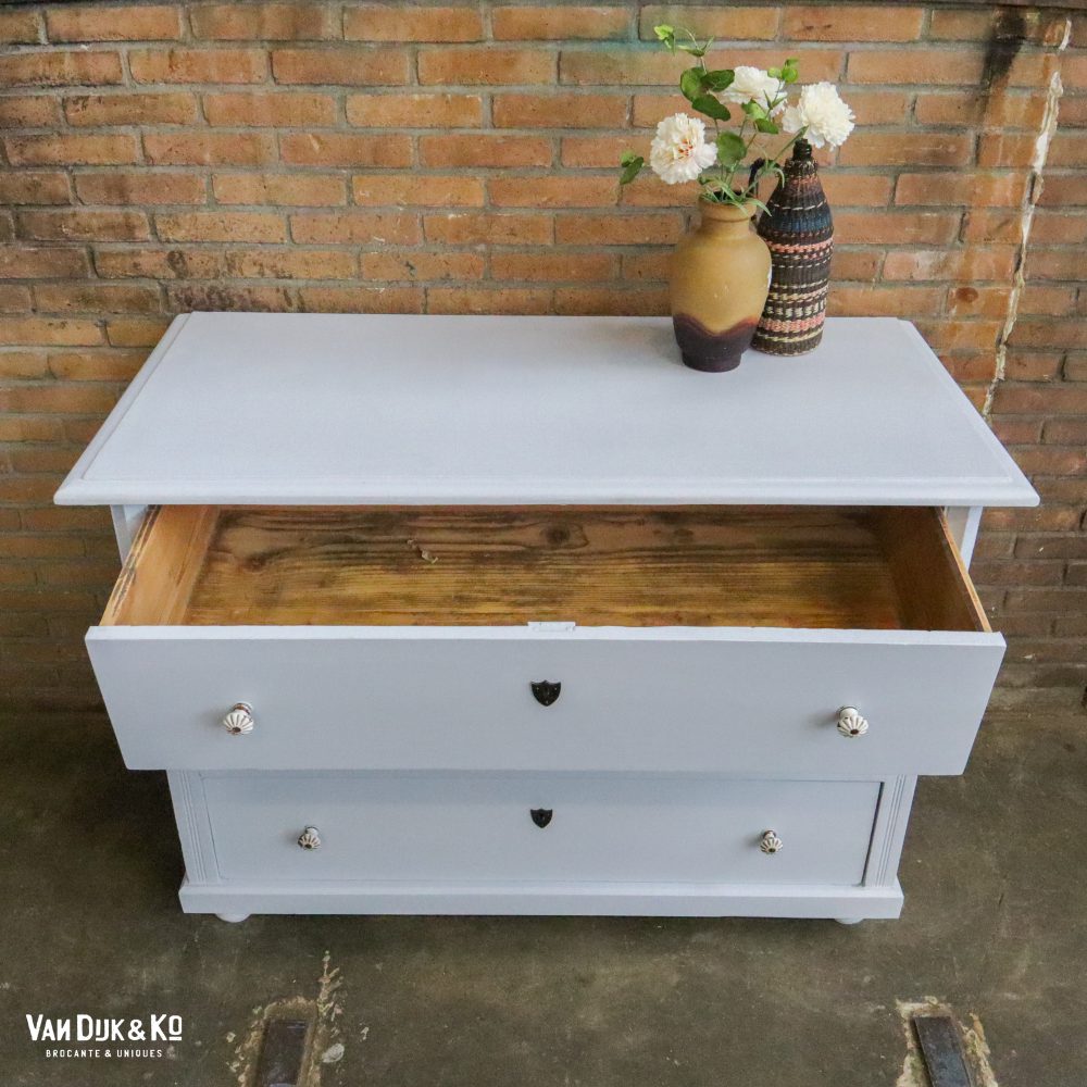 Lichtblauwe commode - Afbeelding 4