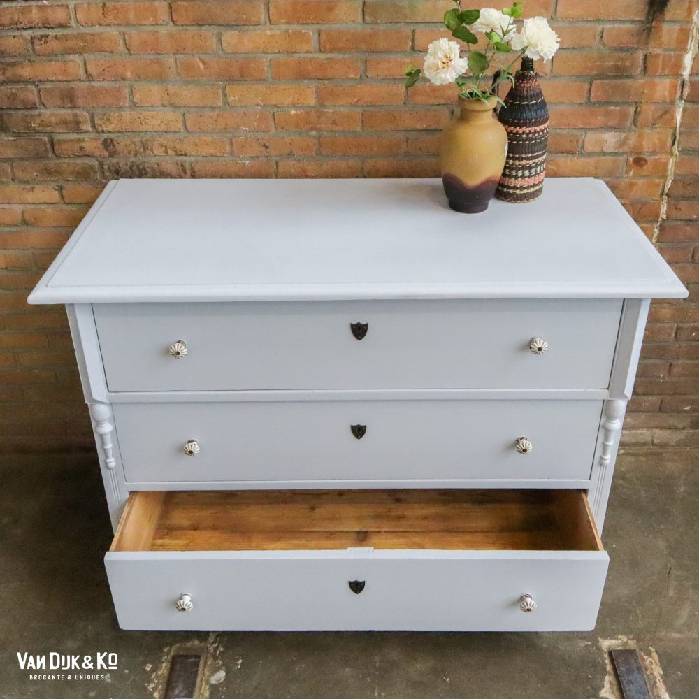Lichtblauwe commode - Afbeelding 3