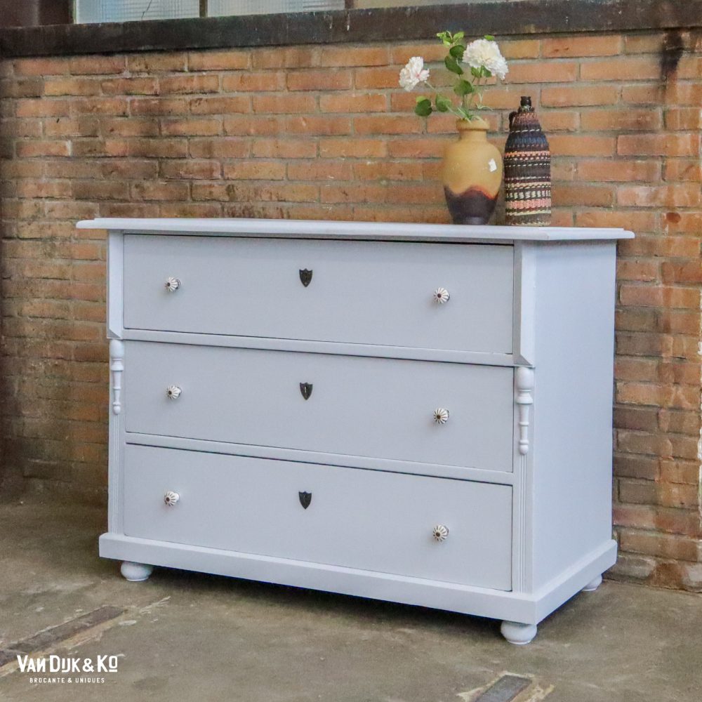 Lichtblauwe commode - Afbeelding 2