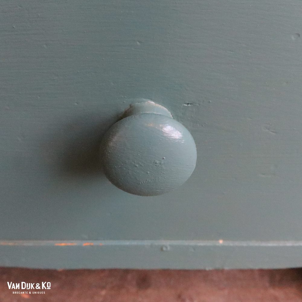 Groenblauwe vitrinekast - Afbeelding 11