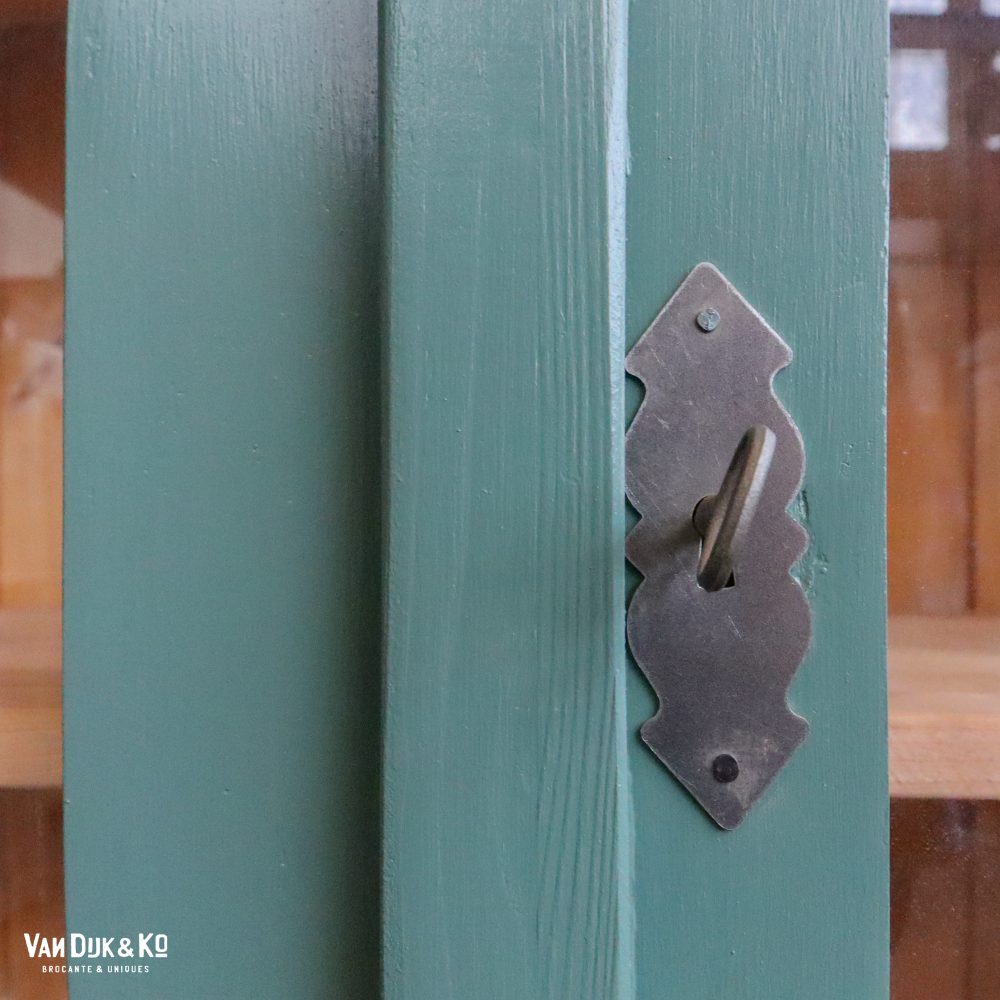 Groenblauwe vitrinekast - Afbeelding 5