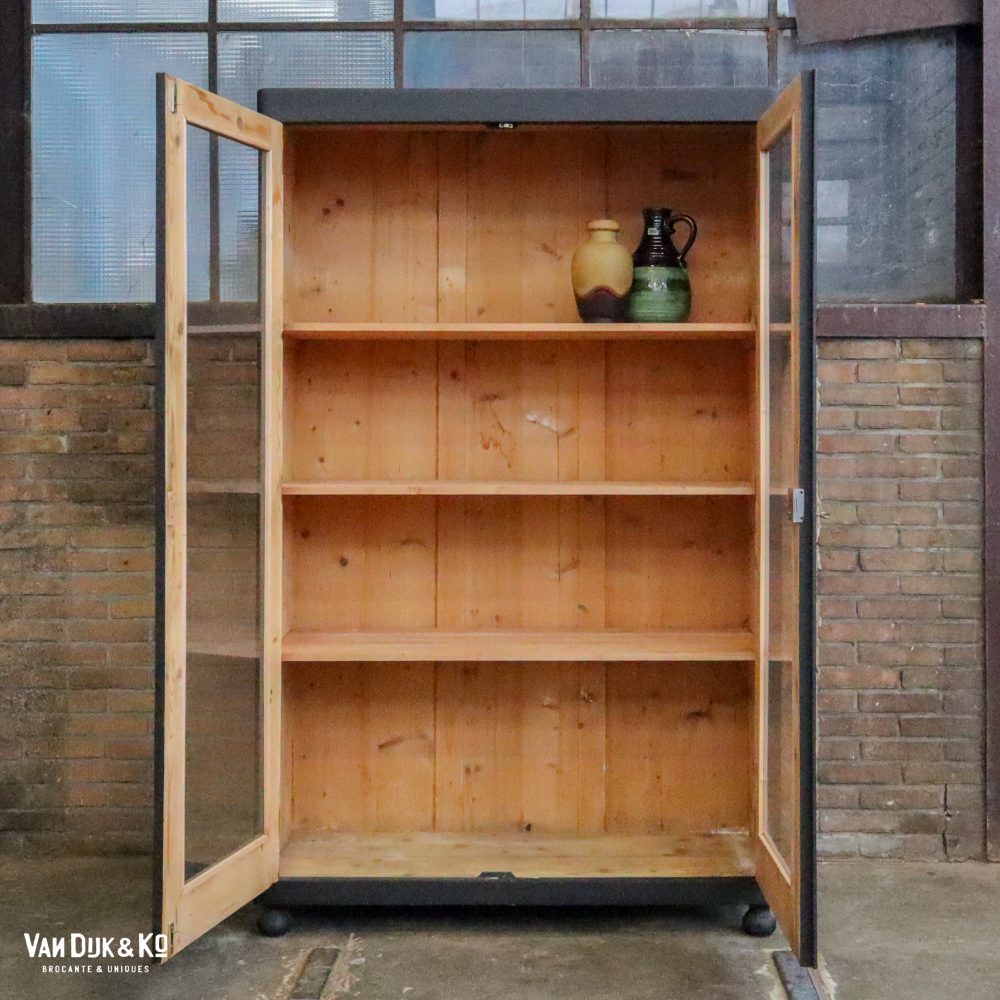 Zwarte vitrinekast - Afbeelding 3
