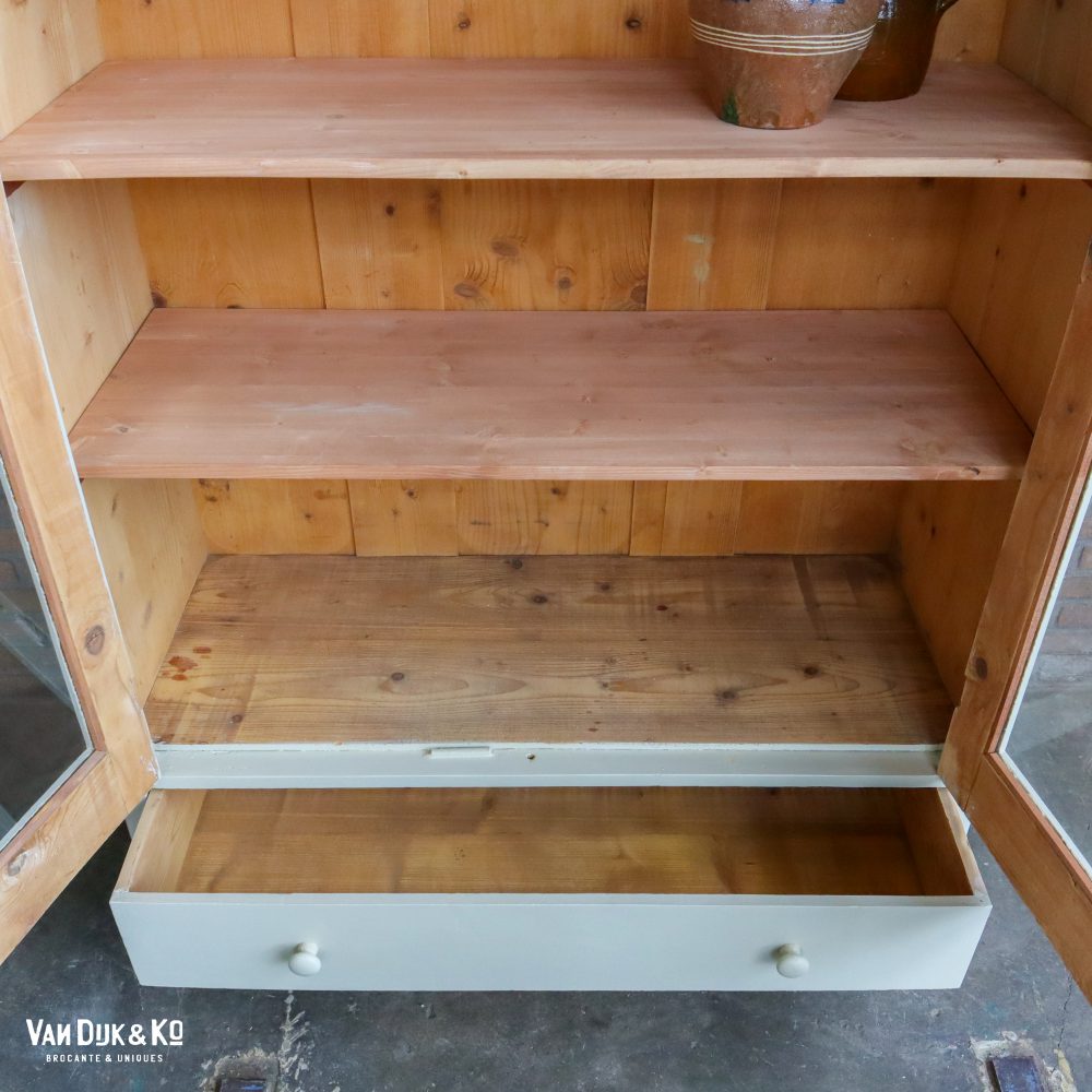 Brocante vitrinekast - Afbeelding 4
