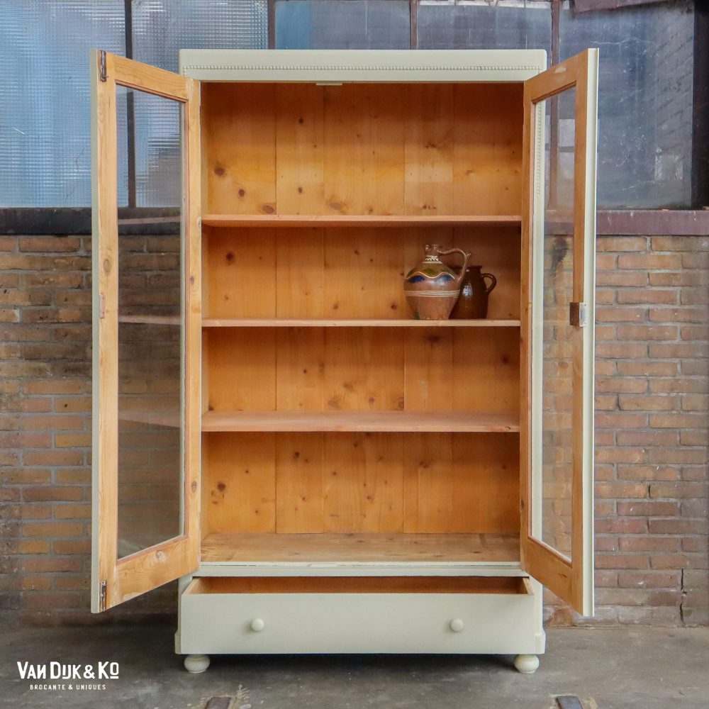 Brocante vitrinekast - Afbeelding 3
