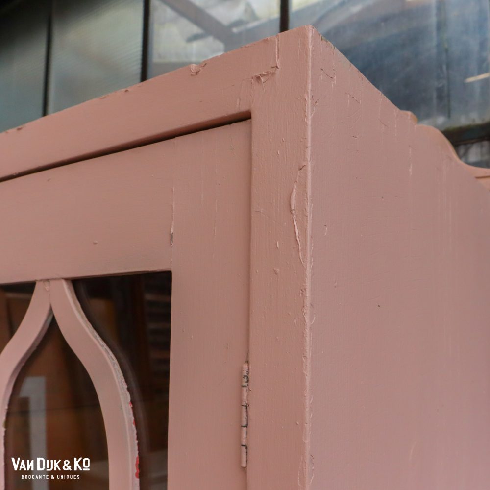 Brocante roze kast - Afbeelding 4