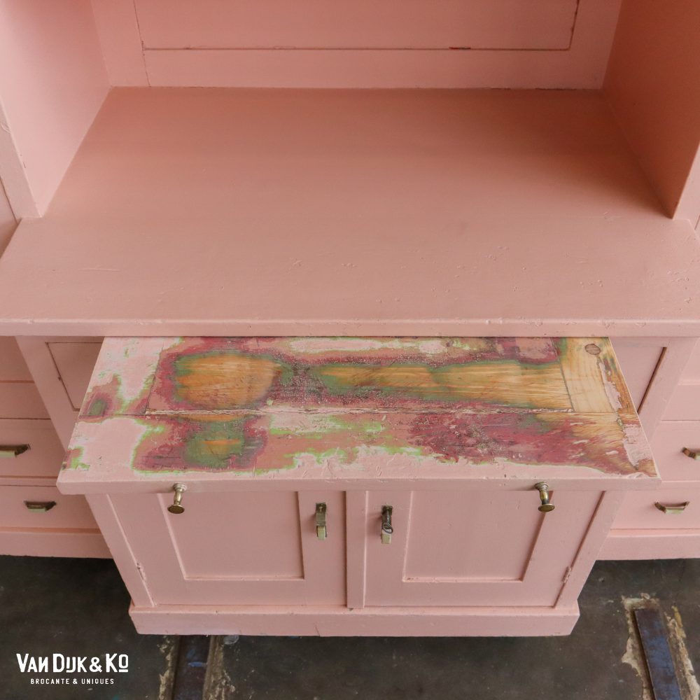 Brocante roze kast - Afbeelding 11