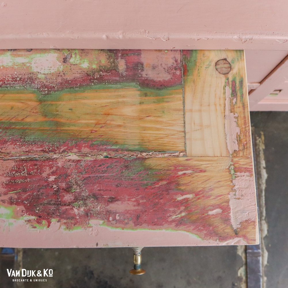 Brocante roze kast - Afbeelding 12