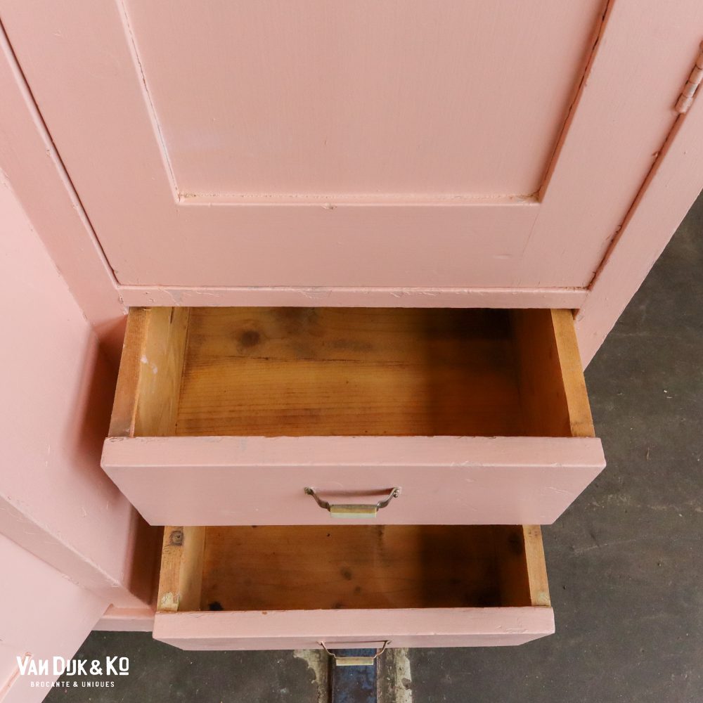 Brocante roze kast - Afbeelding 8
