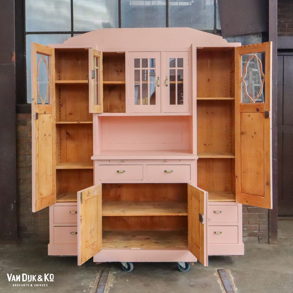 Brocante roze kast - Afbeelding 3