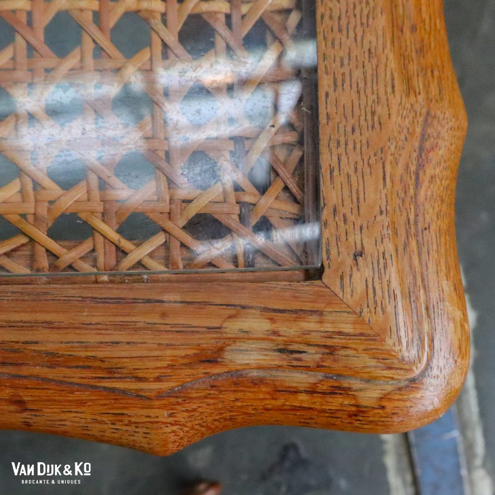 Vintage nesttafeltjes met webbing blad - Afbeelding 8
