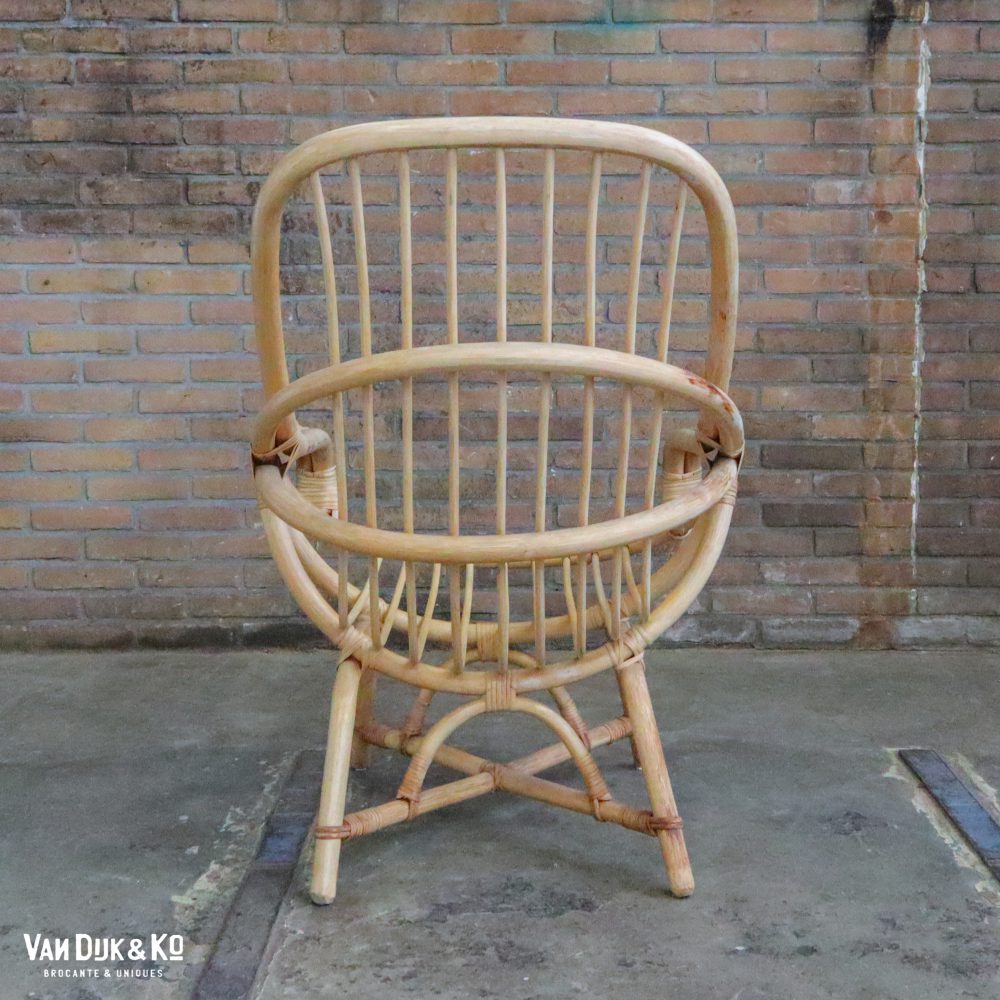 Vintage rotan stoelen - Afbeelding 3