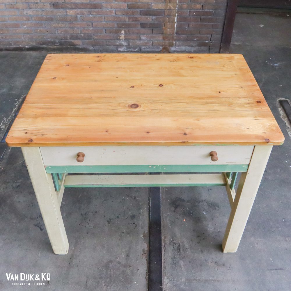 Brocante bureautje met la - Afbeelding 5