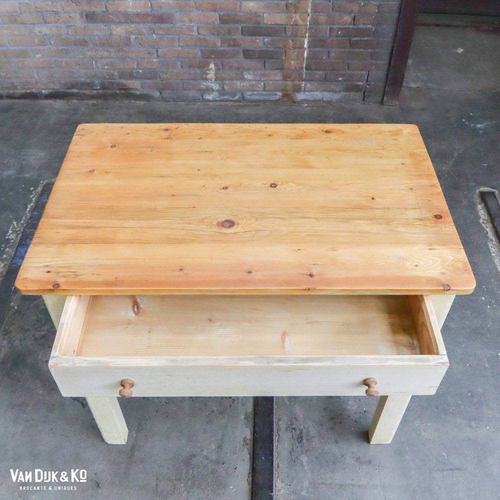 Brocante bureautje met la - Afbeelding 6