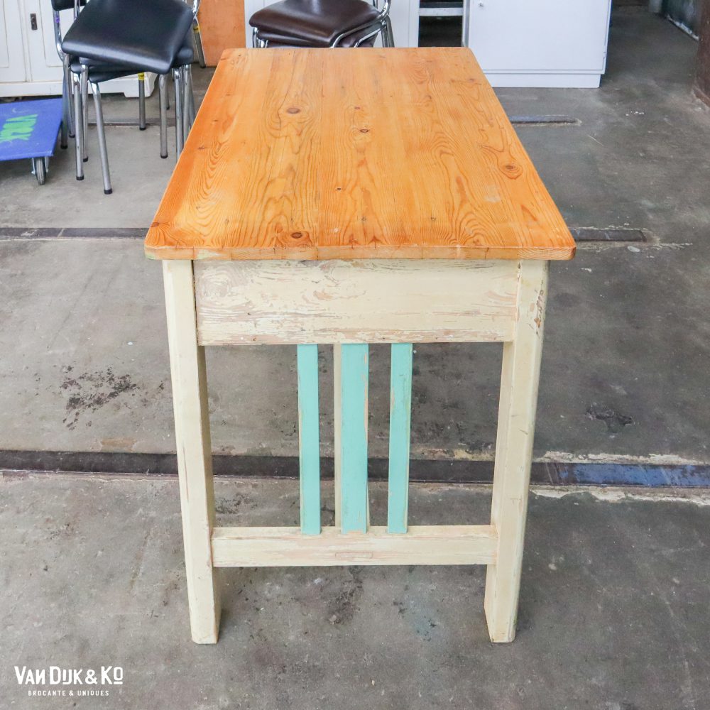 Brocante bureautje met la - Afbeelding 4
