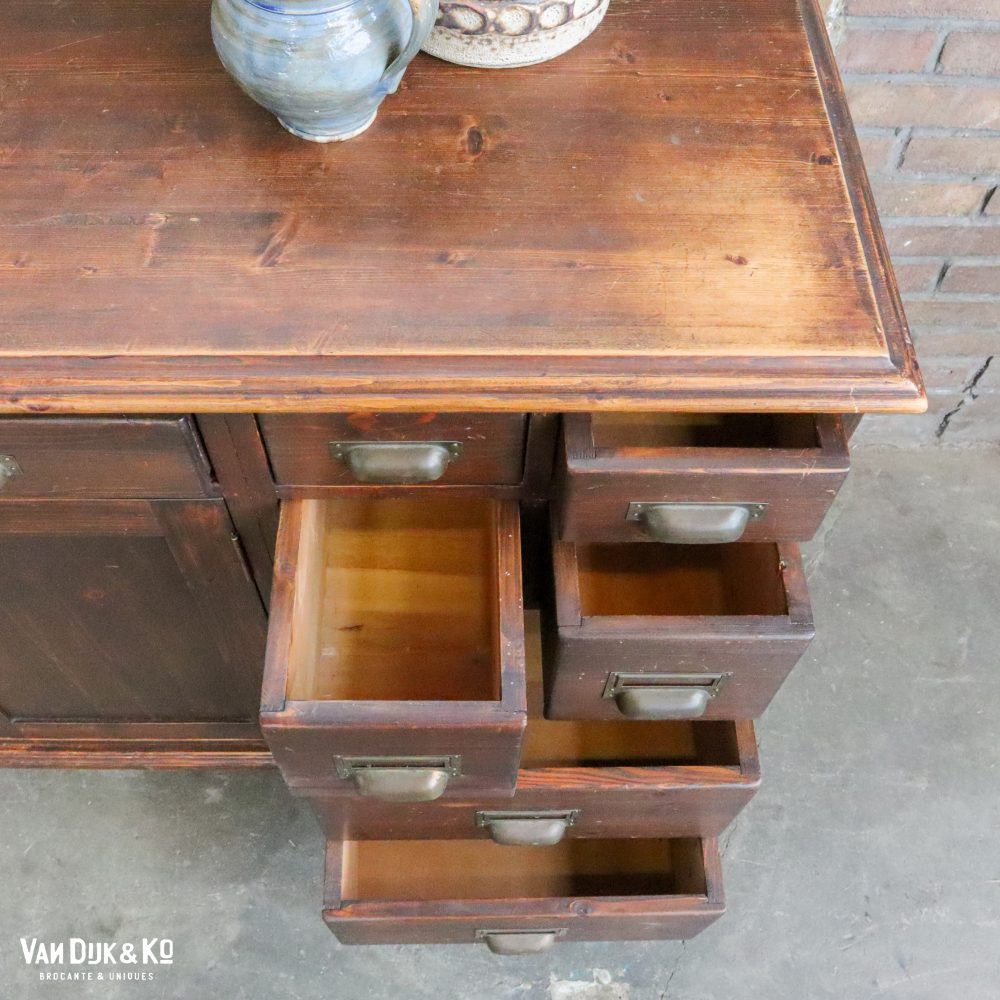 Brocante dressoir met lades - Afbeelding 11