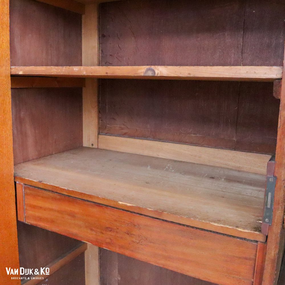 Biedermeier linnenkast met kuif - demontabel - Afbeelding 5