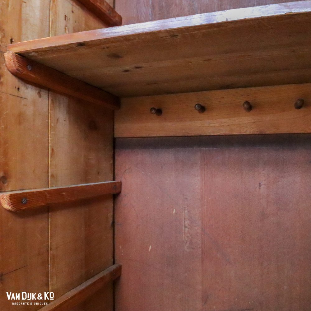 Biedermeier linnenkast met kuif - demontabel - Afbeelding 6