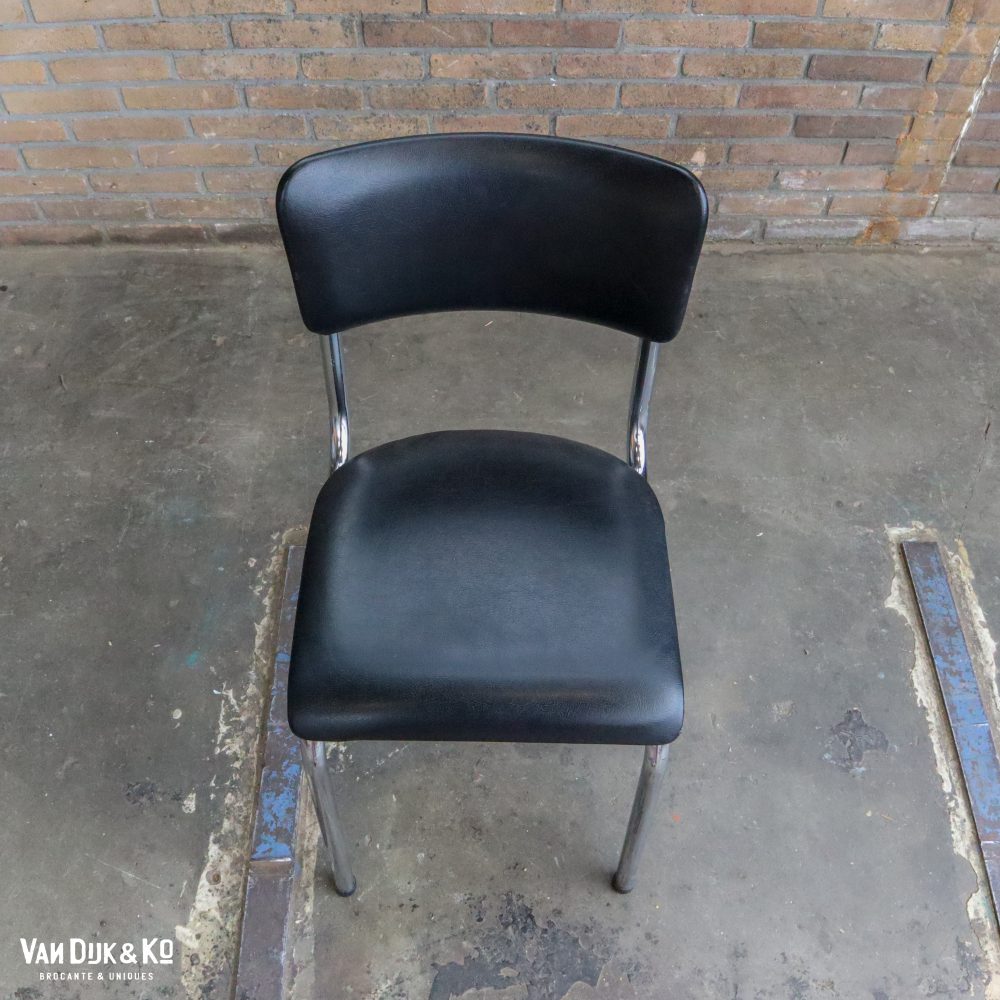Vintage Tubax stoelen - 4 stuks - Afbeelding 7