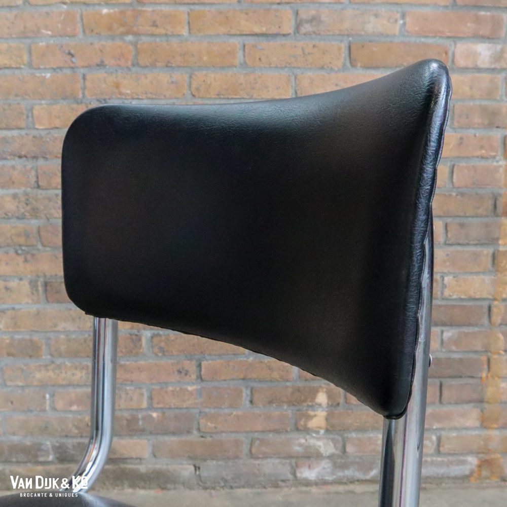 Vintage Tubax stoelen - 4 stuks - Afbeelding 8