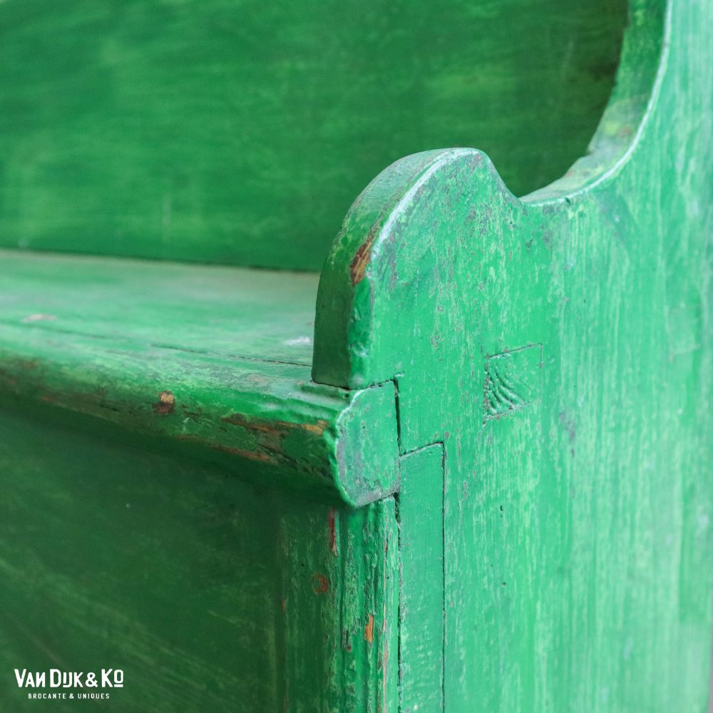 Groene brocante bank - Afbeelding 6