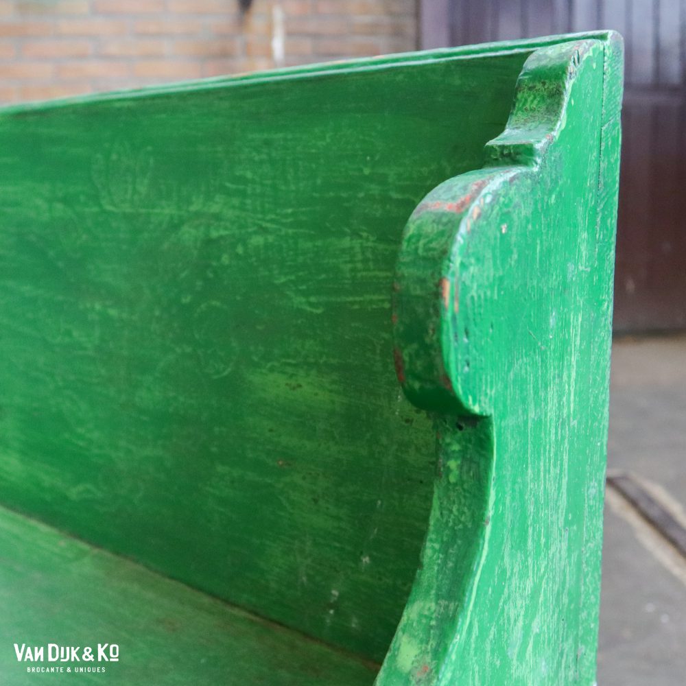 Groene brocante bank - Afbeelding 5