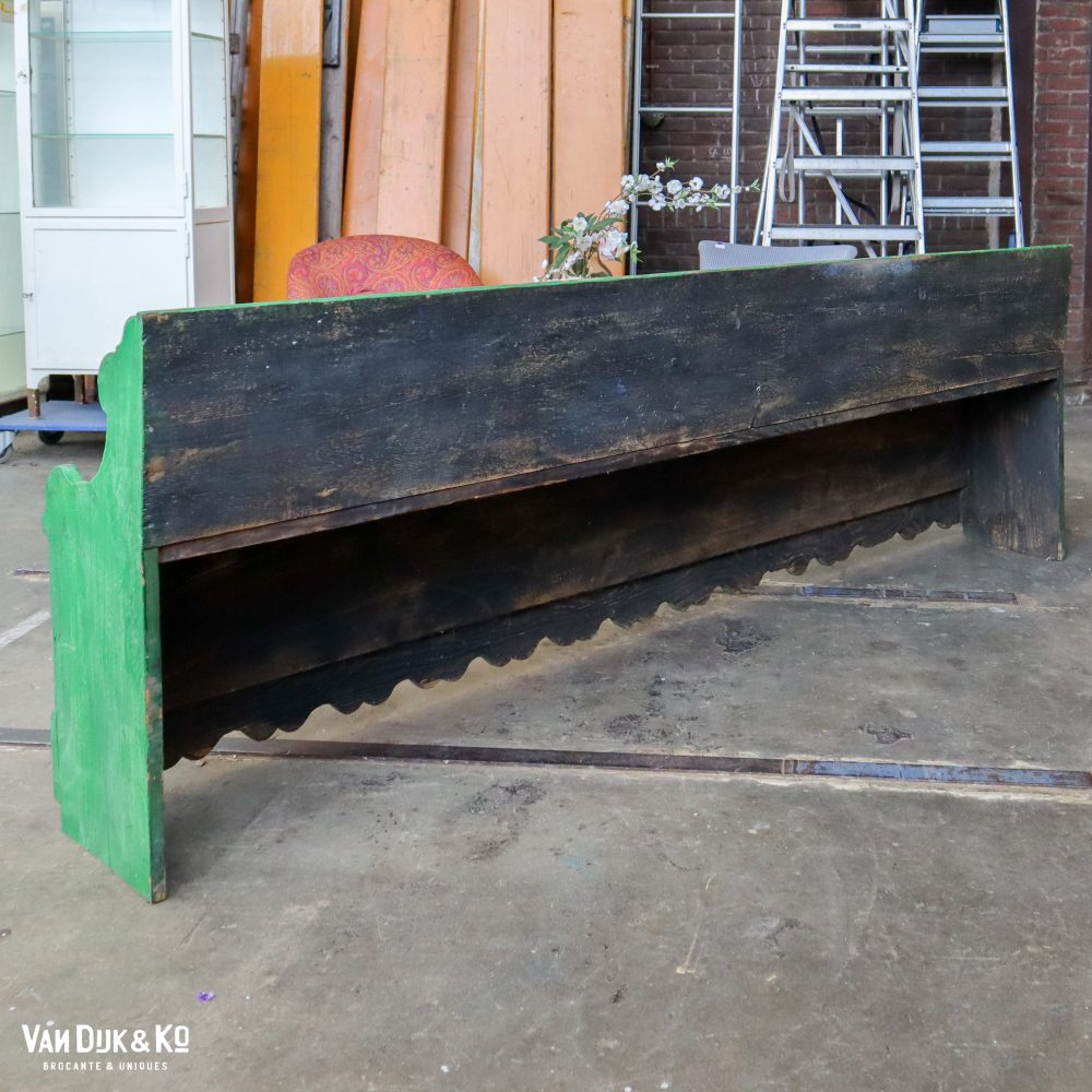 Groene brocante bank - Afbeelding 13