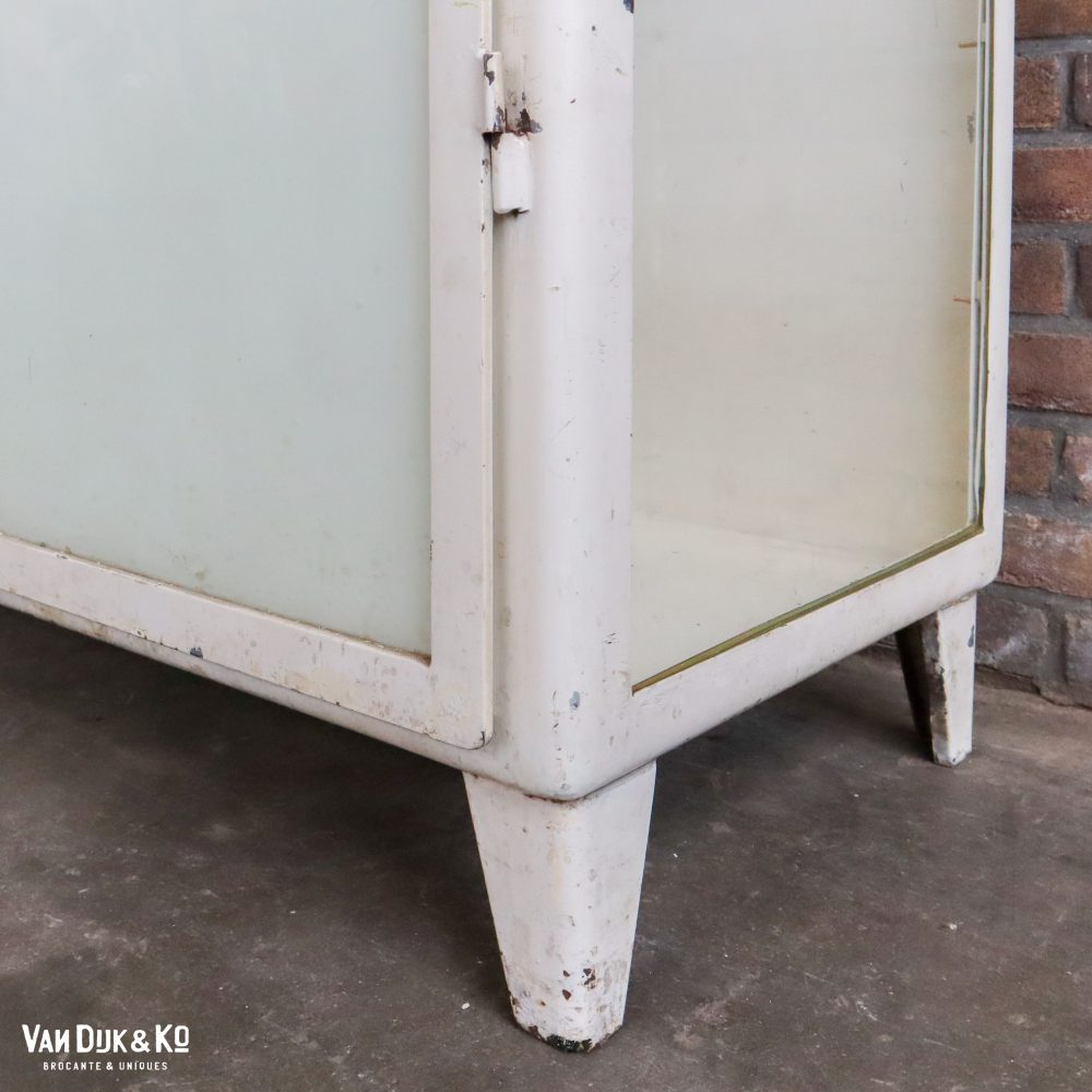 Vintage metalen dokterskast - Afbeelding 13