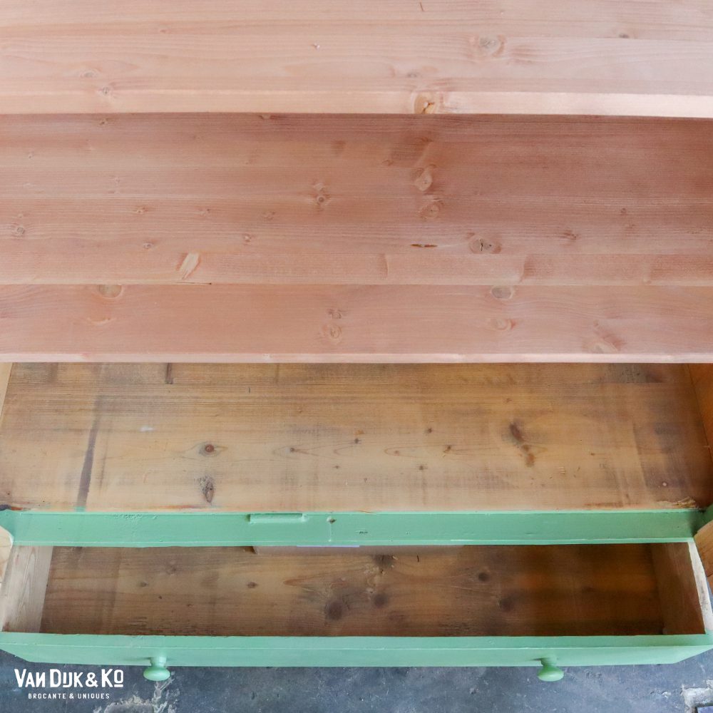 Groene vitrinekast - Afbeelding 5