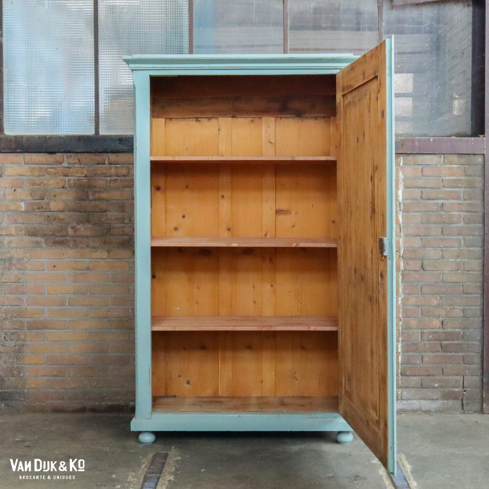 Blauwe eendeurs linnenkast - Afbeelding 3