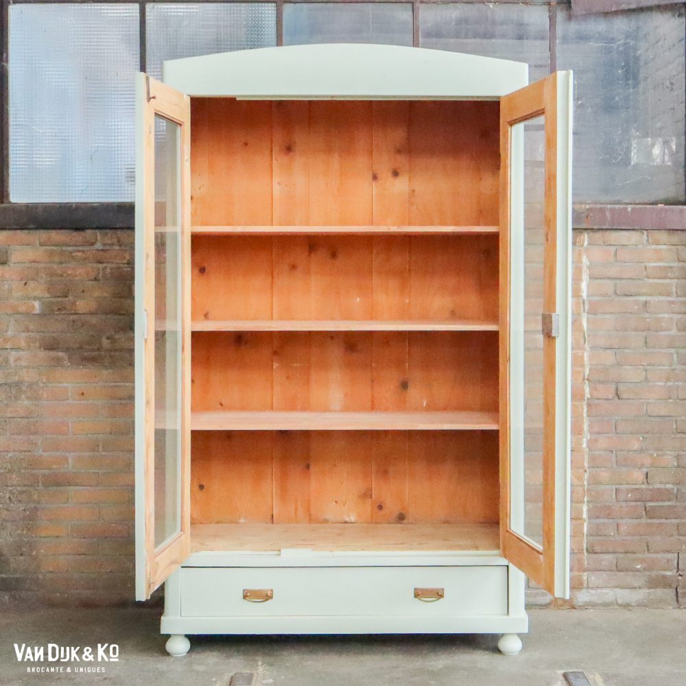 Brocante vitrinekast - Afbeelding 4