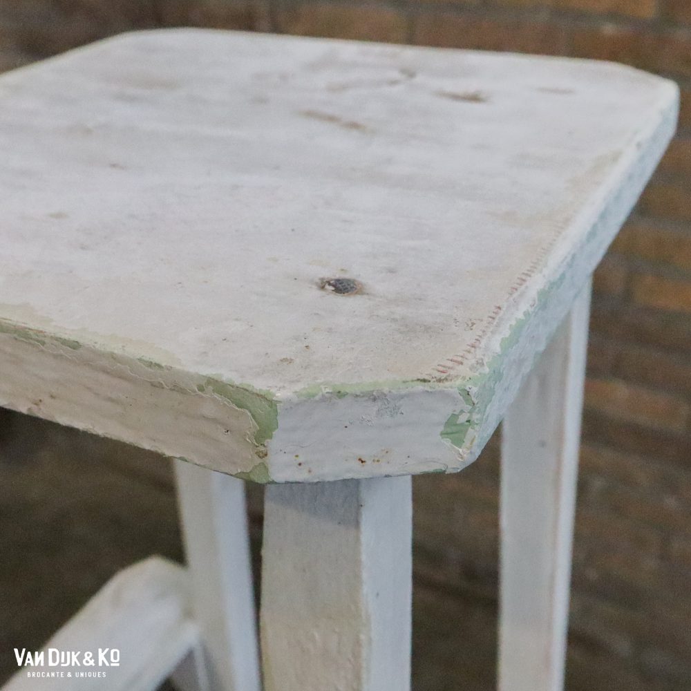 Brocante witte plantentafel - Afbeelding 5