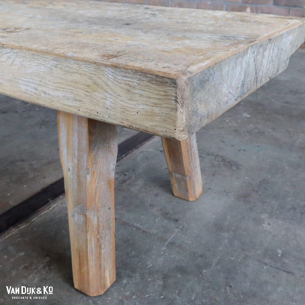 Lage houten slachttafel - Afbeelding 7