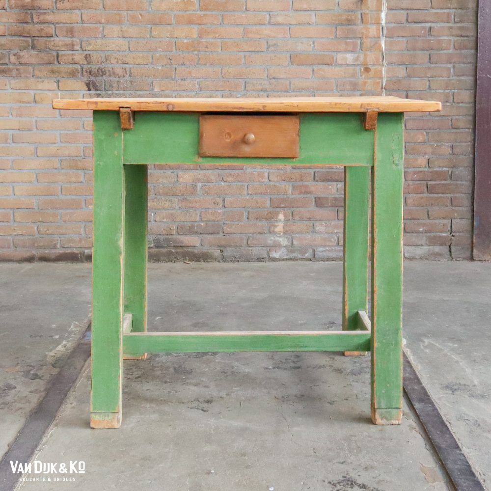 Brocante bureautje met la - Afbeelding 2