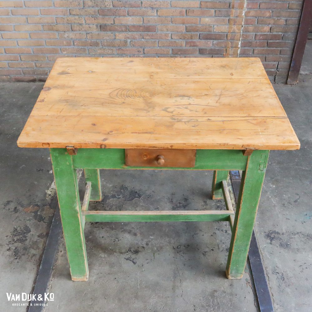 Brocante bureautje met la - Afbeelding 3