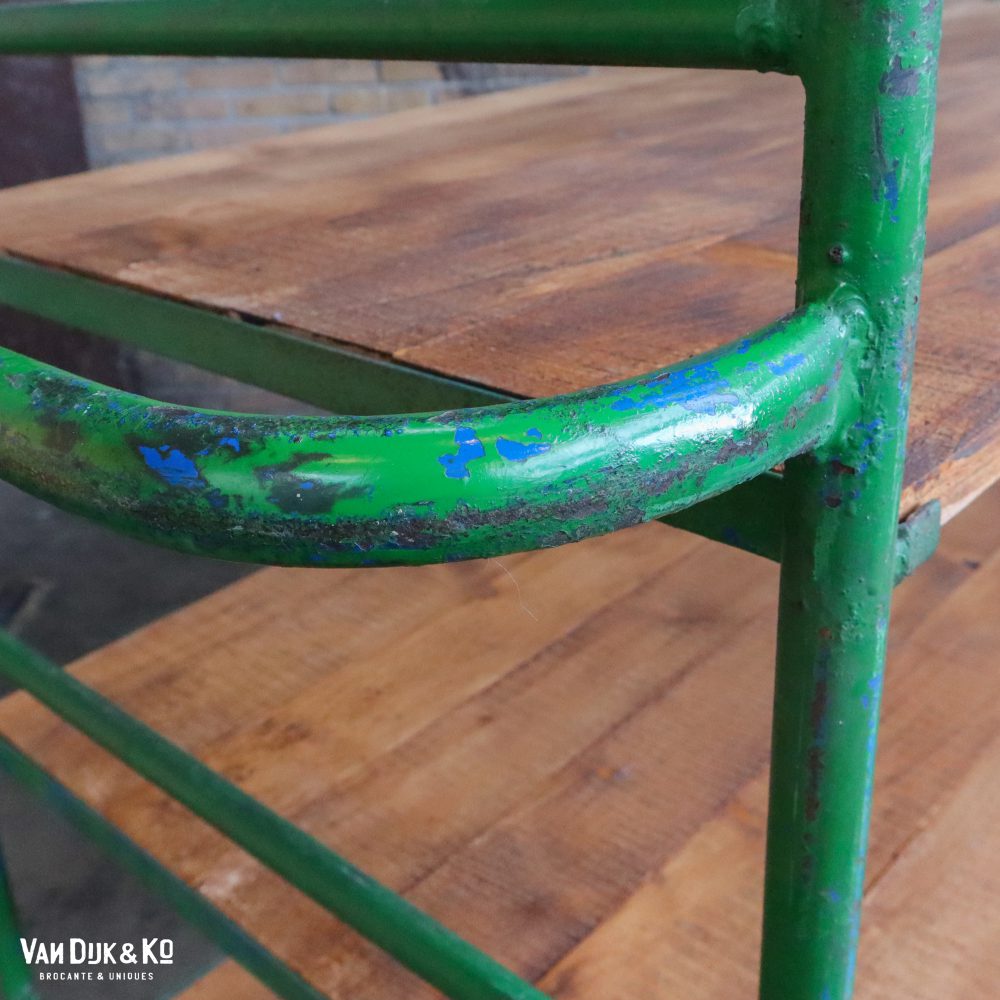 Groen industrieel rek/trolley - Afbeelding 5