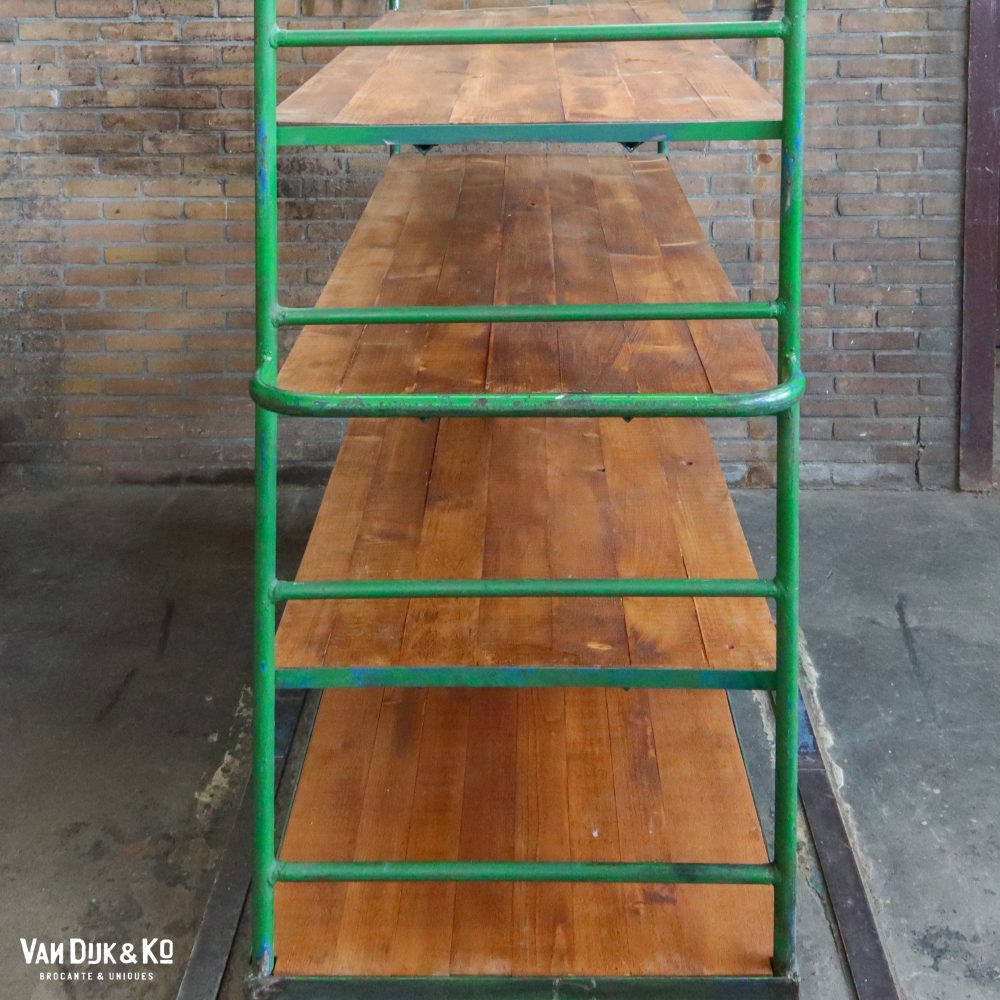 Groen industrieel rek/trolley - Afbeelding 3