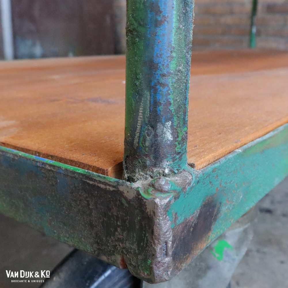 Groen industrieel rek/trolley - Afbeelding 7