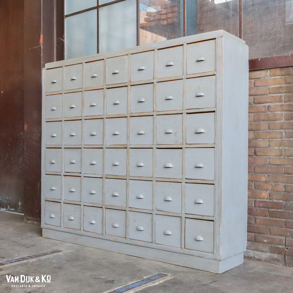 Grote vintage ladekast - Afbeelding 2