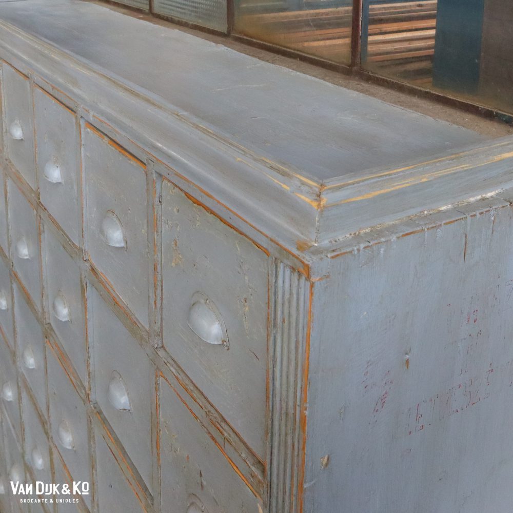 Grote vintage ladekast - Afbeelding 10