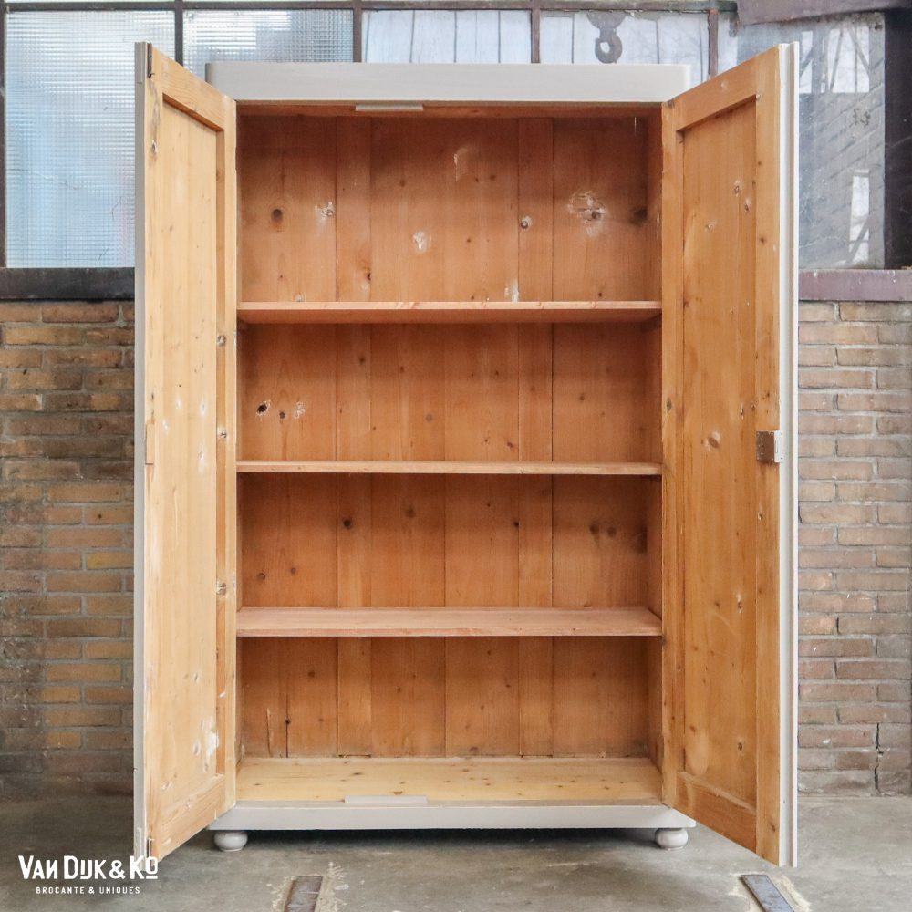 Brocante tweedeurs kast - Afbeelding 3