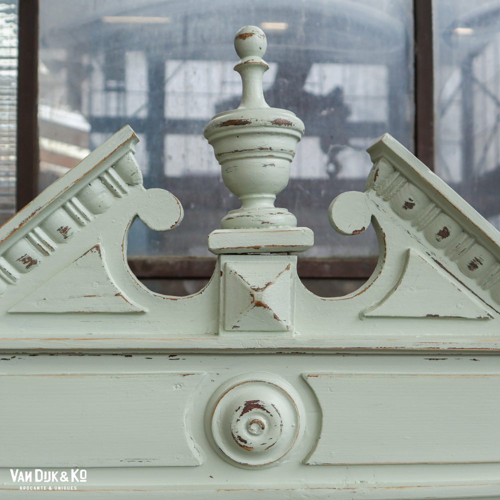 Brocante onderkast met spiegel - Afbeelding 5