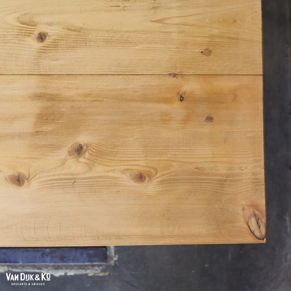 Houten tafel - geel onderstel - Afbeelding 6