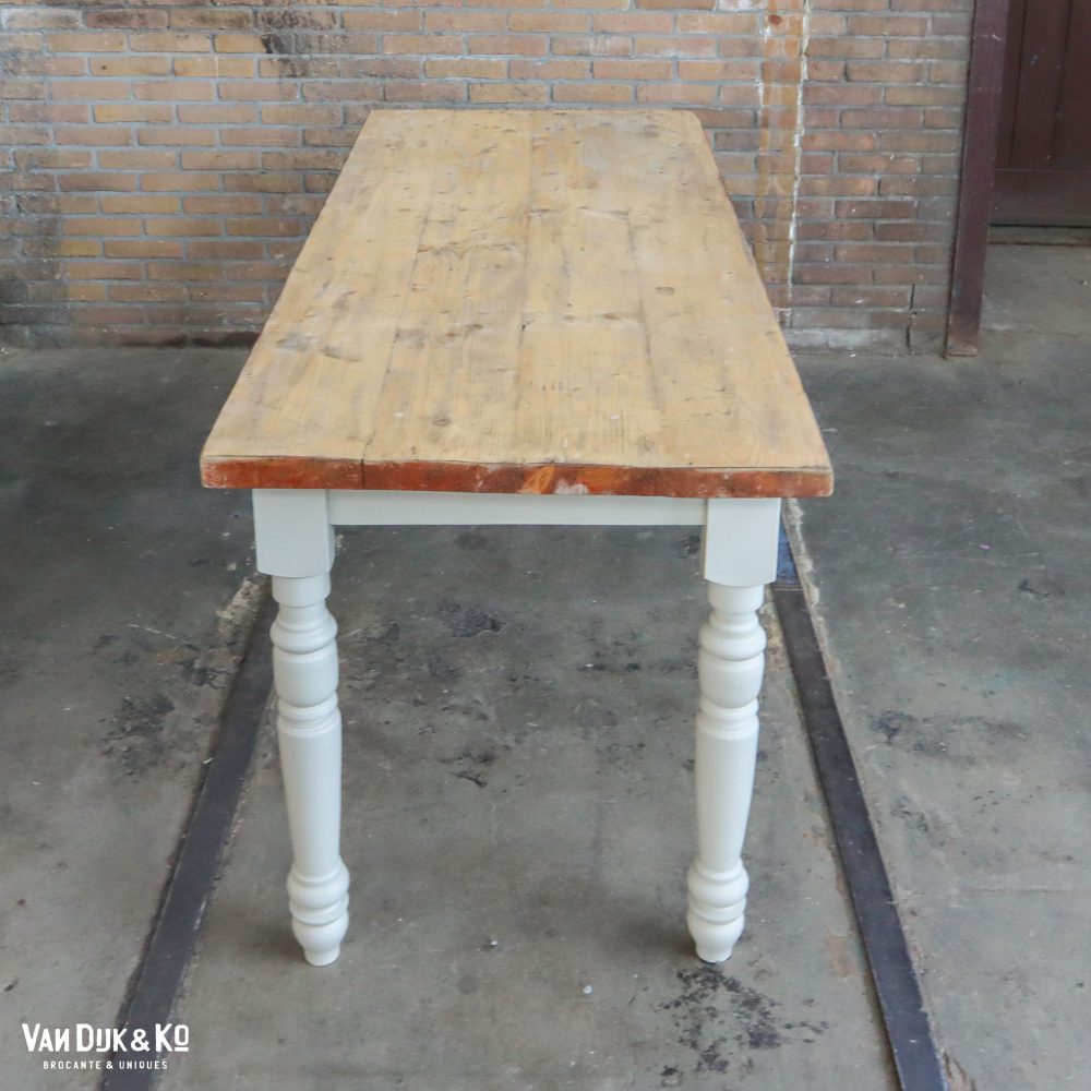 Landelijke tafel - off-white onderstel - Afbeelding 3
