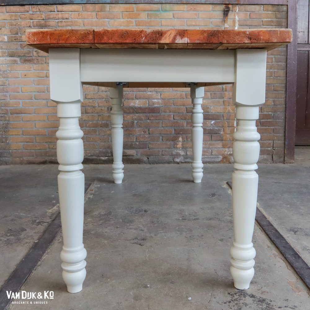 Landelijke tafel - off-white onderstel - Afbeelding 4